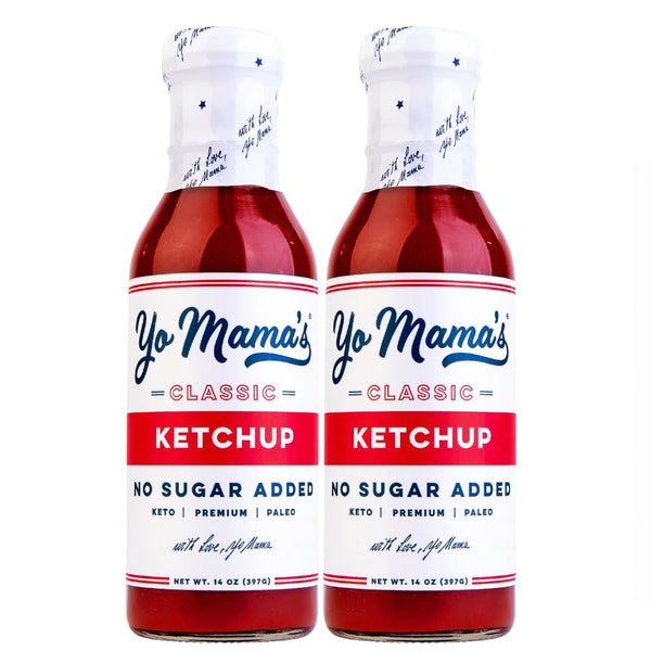 Yo Mama's Foods Keto Classic Ketchup Pack of (2) - Zero Calorie,
