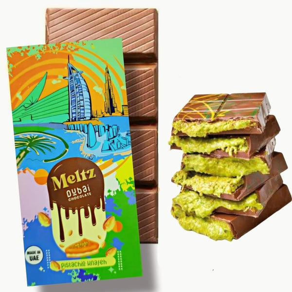 Saifsmart Meltz Dubai Chocolate Kunafa Pistachio (The Original), 6.77 oz - 192 grams