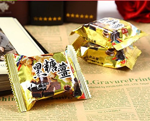 ZZLEEZYO 8 Taiwan Specialty Brown Sugar with Ginger Tea Relieve Dysmenorrhea Cubes