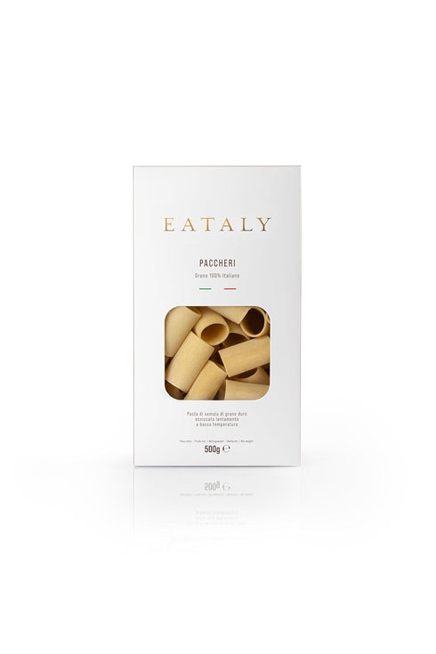 Eataly Italian Paccheri Pasta Noodles - 500g (17 oz.) Box -Authentic Durum