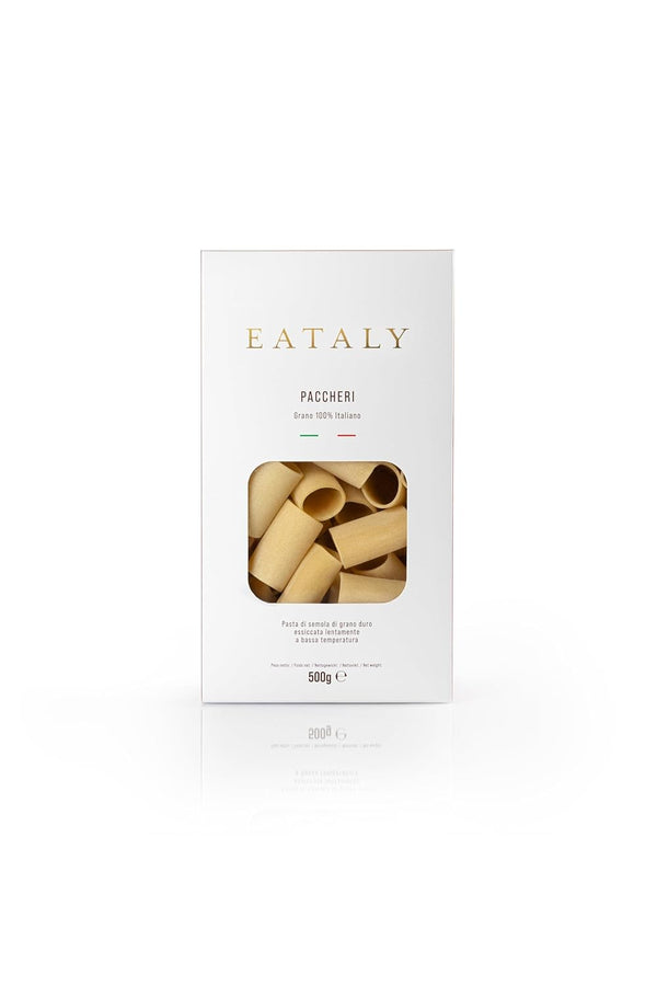 Eataly Italian Paccheri Pasta Noodles - 500g (17 oz.) Box -Authentic Durum
