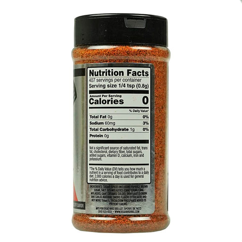 DB180 11.5 oz Sweet Heat BBQ Rub Sweet & Spicy Seasoning for Pork, Chicken & Veggies Gluten Free