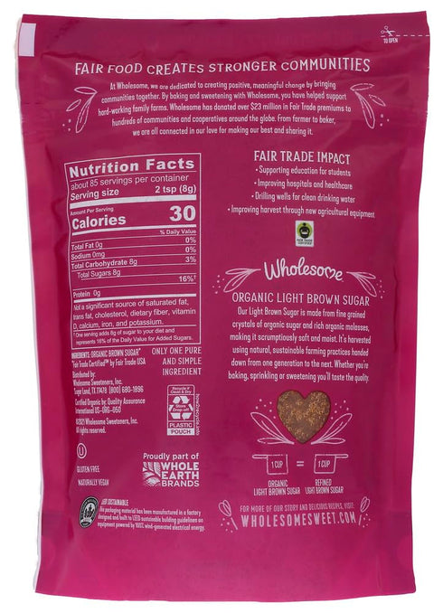 Organic Brown Lite Sugar by Wholesome Sweeteners