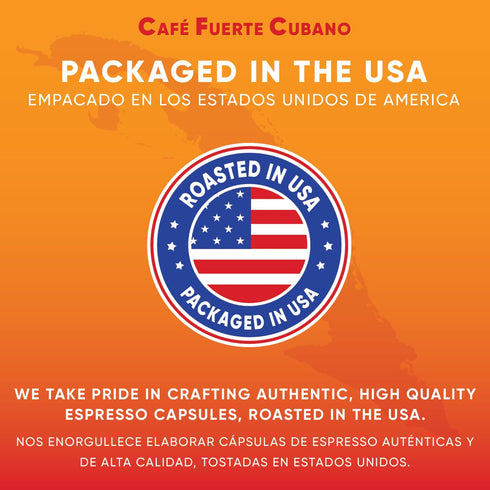 Caf Fuerte Cubano 13, Packaged (80 Count) , Aluminum Espresso Capsules, Compatible with Nespresso Original Machines