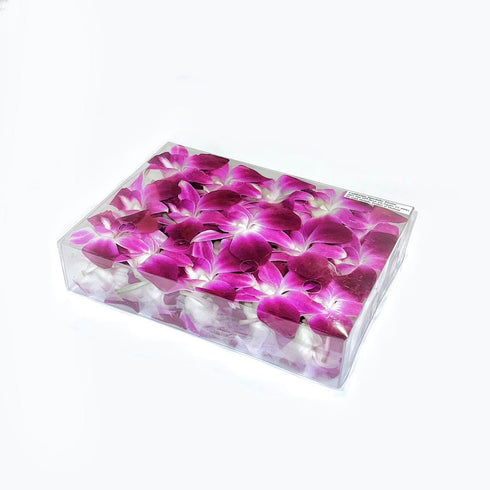 100 (2 box@50 Fresh Purple Dendrobium Orchids Individual blossoms ct pcs). For Cake Decorating and Garnishes