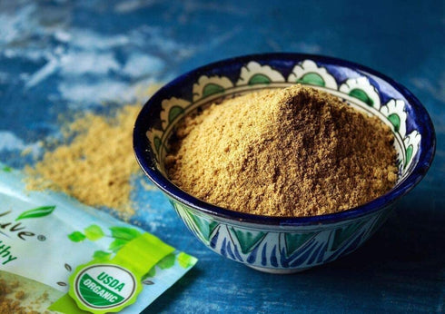 4 Food to Live - Organic Ginger Root Powder, Ounces Non-GMO, Kosher, Bulk, Raw Ground Ginger Root, Flour, Sirtfood