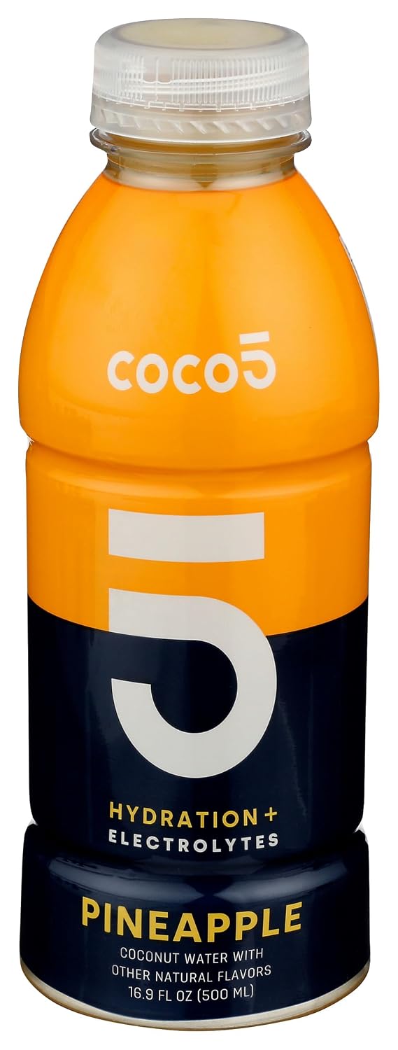 Coco5, Coconut Drink Pineapple, 16.9 Fl Oz