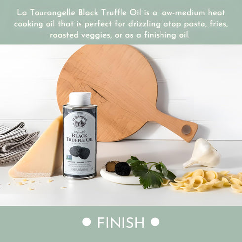 8.45 Oz La Tourangelle, Black Truffle Oil, Complex Gourmet Earthy Flavor for Drizzling over Pasta, Popcorn, Vegetables