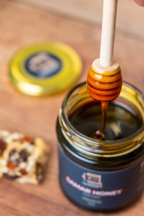 200 (1) Honoor Yemeni Samar Honey | Natural Unfiltered Unheated Pure Grams | Unpasteurised Raw Luxury Honey in a Glass
