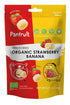 100% 4 Packs (0.71 oz) PANFRUIT Freeze-Dried Organic Strawberry Banana Snacks Natural, No Sugar Added, GMO-Free