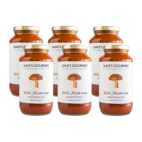 Dave's Gourmet Wild Mushroom Pasta Sauce - 6 Jars