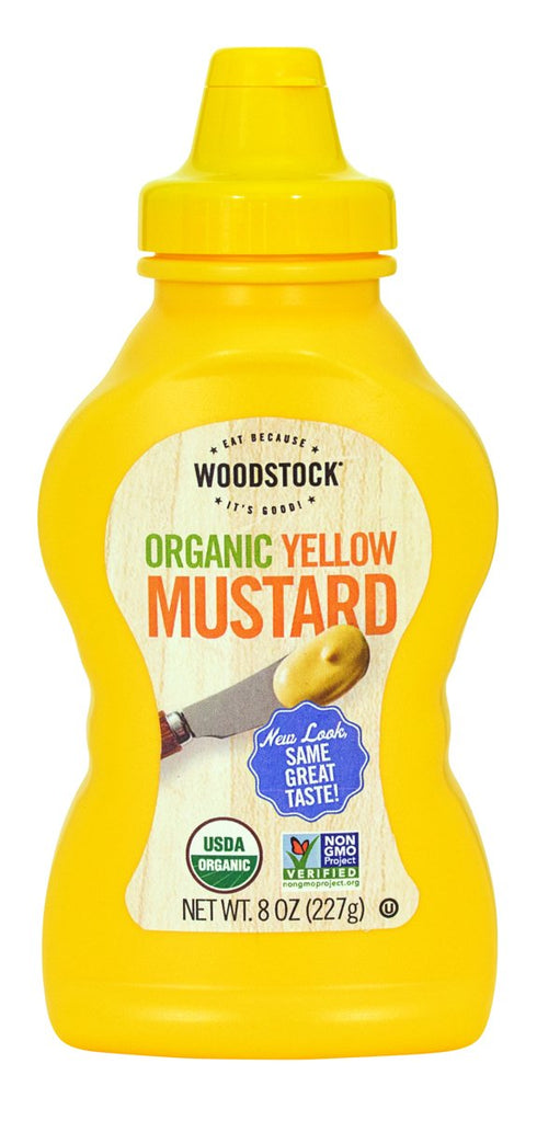 Woodstock Organic Yellow Mustard, 8 oz