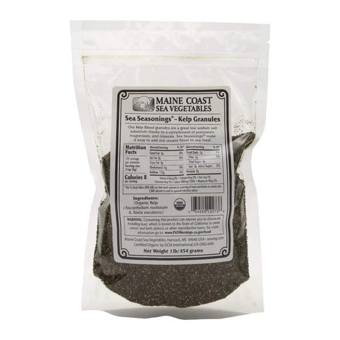 Maine Coast Sea Vegetables Kelp Granules Blend | Organic Seaweed Seasoning |