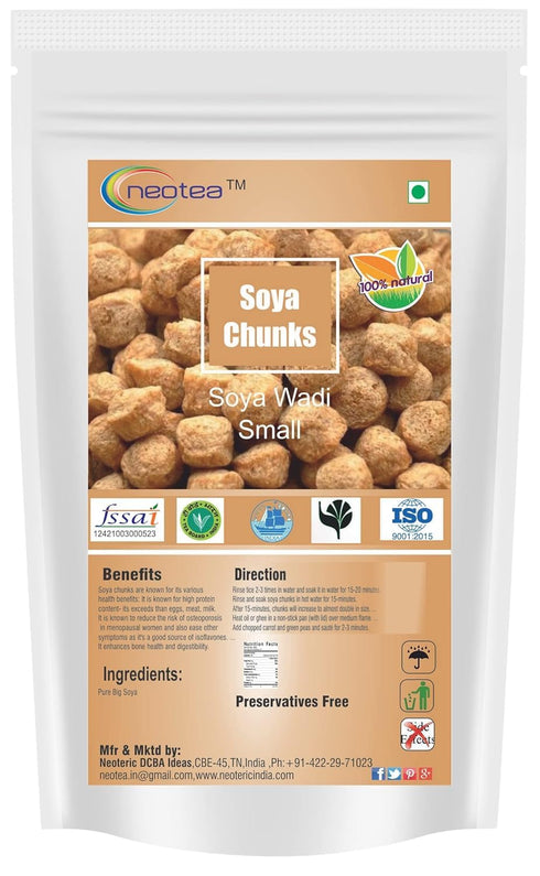 Neotea Soya Chunks | Soya Wadi | Small Soya | 250 Gm