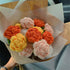 Hcclijo Hand-Woven Bouquet of Sunflowers and Roses