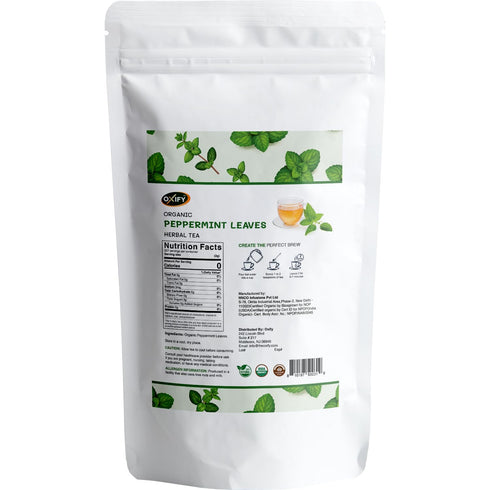 Oxify 16 oz (16 oz, Organic Peppermint Leaves Herbal Loose Tea- Peppermint)