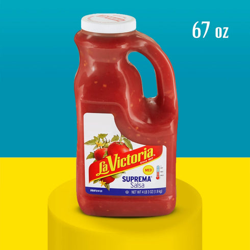 La Victoria Suprema Medium Salsa, 67 oz
