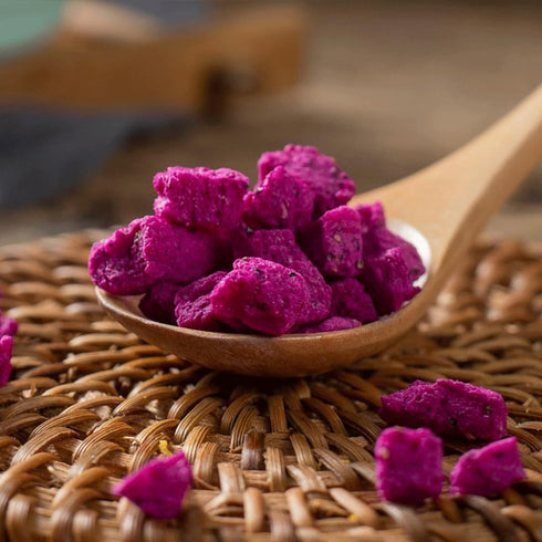 Mkostlich Freeze-Dried Dragon Fruit, 2 x 3.52oz Snacks with 1 Ingredient, No Sugar Added, for Baking and Cereal