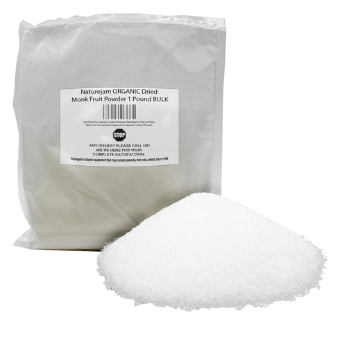 Naturejam ORGANIC Dried Monk Fruit Powder 1 Pound BULK-Premium Culinary Grade For