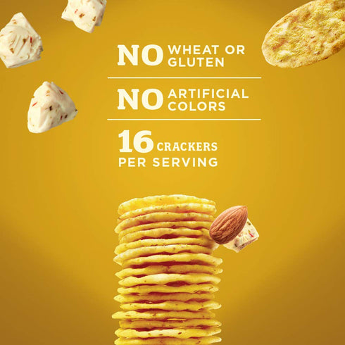 4.25 (Pack 12) Blue Diamond Almonds Nut Thins Cracker Crisps, Pepper Jack Cheese, Ounce