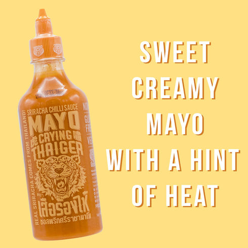 Crying Thaiger 17.4 (Pack 1) Sriracha Mayo Chili Sauce in Squeeze Bottle Ounce, Vegan, Gluten Free, Non-GMO, from