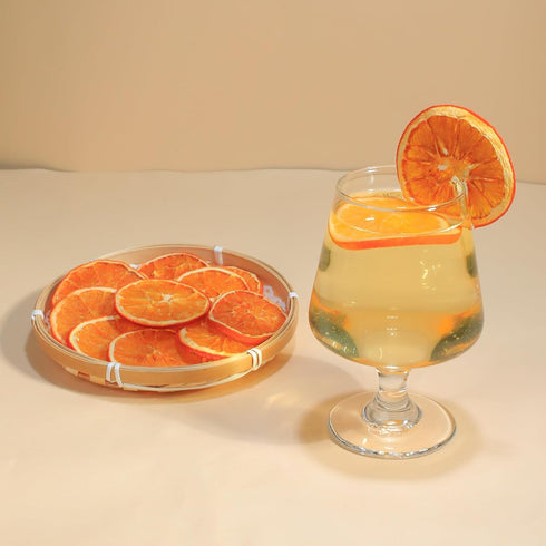 100%Natural 8.82oz/250g Dehydrated Orange Slices Dried Orange Slices Citrus Wheels For Cocktails Garnish Slow Cookers