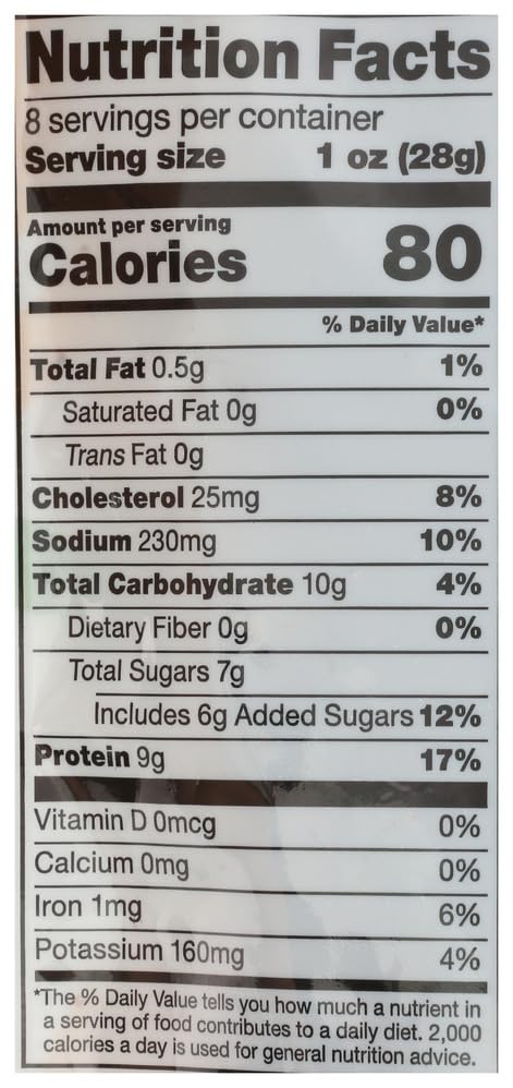365 8 by Whole Foods Market, Original Family Size Reduced Sodium Beef Jerky, Ounce