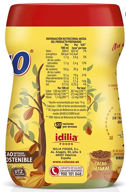 6 Pack Original Cola Cao Chocolate Drink Mix