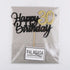PALASASA Black Gold Glitter Happy Birthday Cake Topper - 30th Anniversary/Birthday Party Decoration