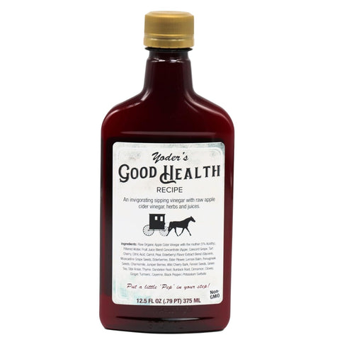 Yoders Good Health Recipe Apple Cider Vinegar Liquid Complex, 12.5 oz, Amish