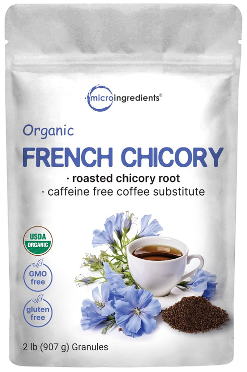 Organic French Chicory Root, 2lbs | Roasted Chicory Granule | Brews like