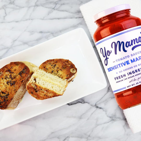(3) 25 Yo Mama's Foods Sensitive Marinara Pasta Sauce | Ounce Jars | No Sugar Added, Low Carb, Gluten Free, Paleo