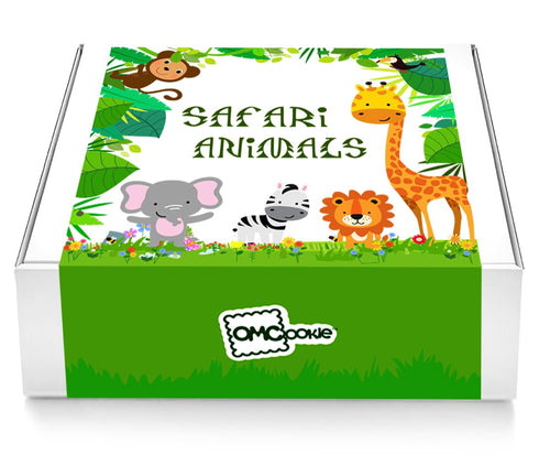 24 Pack Safari Animal Cookies Theme Individually Wrapped themed Party Favors Baby Shower Bulk for Birthday Party Zoo
