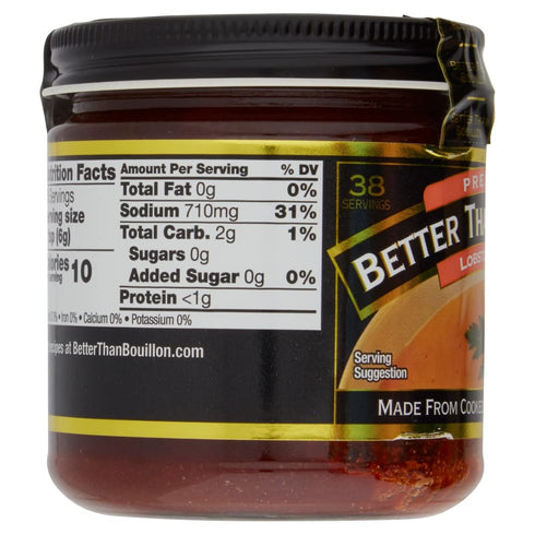 9.5 38 8 (Pack 4) Better Than Bouillon Premium Lobster Base, Made from Select Cooked Lobster & Spices, Makes Quarts