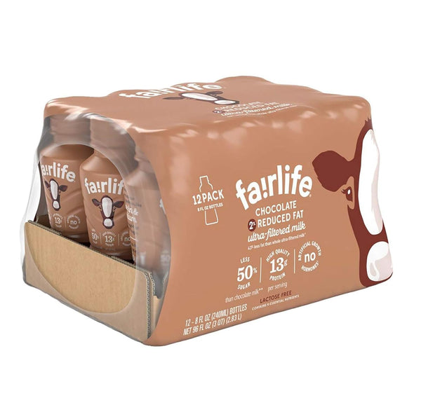 Fairlife Chocolate 2% Reduced Fat Ultra Filtered Milk 12/8 Fl Ounce Net