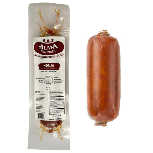Nduja Spreadable Hot Calabrese Salami - All Natural, No Artificial Ingredients, No