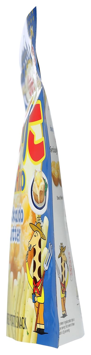 Calbee 2.05 oz (2 packs) JagaRico (Jagariko) Hokkaido Butter Potato Snack, Made in Japan