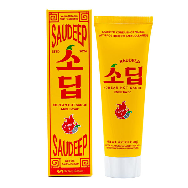 Korean Food Saudeep Mildly spicy Hot Sauce, Korean-Style Dipping Sauce, Level 2