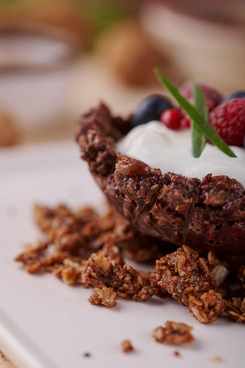10 oz Artisana Organics Hazelnut-Cacao Granola - Gluten-Free, Vegan, Low Glycemic, Organic, Palm Oil-Free, Ancient