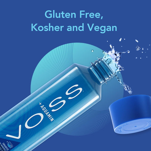 Pack 12 850ml 74 VOSS+ Aquamin Enhanced Water - of Bottles, Each - Purified Hydrating Water - Trace Minerals
