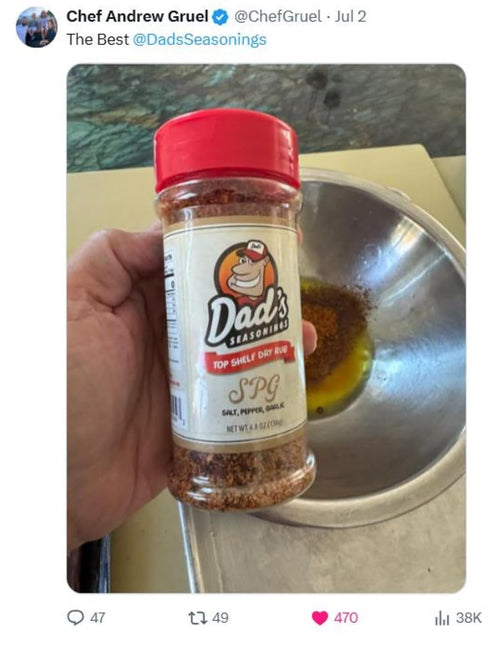 (4.8 oz Dads Seasonings SPG Seasoning - All-Purpose Salt Pepper Garlic BBQ Rub - Chipotle & Guajillo Dry Rub for Beef