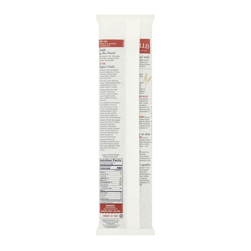 1 (8 Pack), 100% DeLallo Whole Wheat Linguine Pasta, Pound Bag, Organic, Whole Grain Noodles, Made with Whole Durum