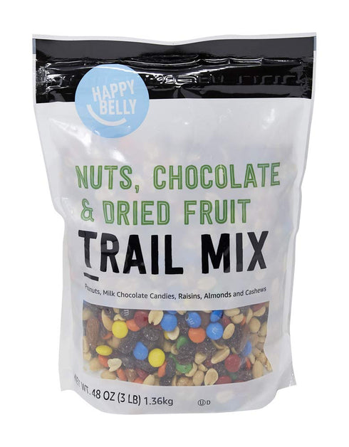 Amazon Brand - Happy Belly Nuts, Chocolate & Dried Fruit, Trail Mix,