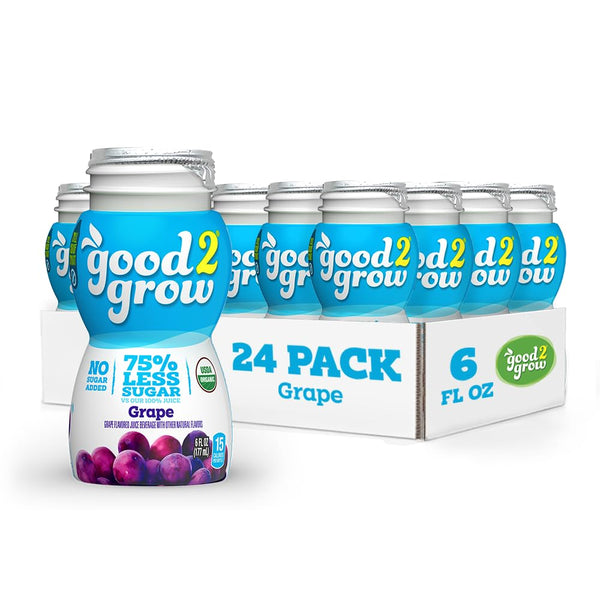 good2grow Organic Grape Flavored Juice for Kids - Grape Juice Bottles Bulk
