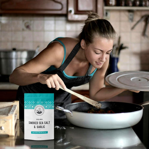 100% Colima Sea Salt New Flavors - Natural Flaky Sea Salt With Four Different Flavors - Hand Harvested & Unrefined