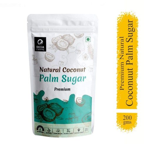 DEGA FARMS 200GM 100% Premium Natural Coconut Palm Sugar - | Made with Pure, Organic & Natural Ingredients - Sedex