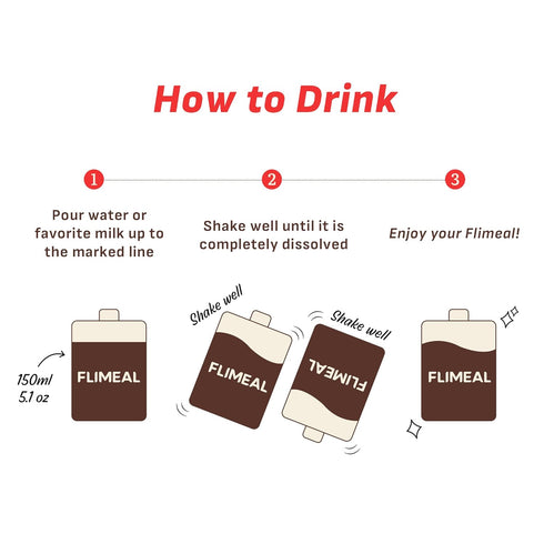22g 1.59oz, 7packs, 7 (7 Packs 1.59 oz) Flimeal Chocolate Protein Shake, With Crunchy Protein Balls, Protein Smoothie