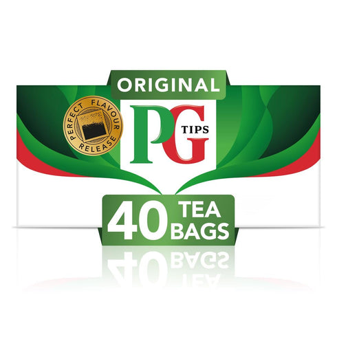 240 (40 Count Pack 6) PG Tips Premium Black Tea For a Classic Caffeinated Beverage, Black Tea Bags, Total Bags