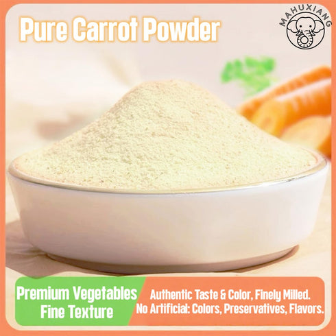 (1.76 oz 50 MAHUXIANG Organic Carrot Powder / g) Single-Ingredient Carrot Powder for Baking, Cooking & Beverages, No