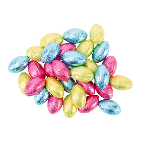2 The Dreidel Company Easter Chocolate Eggs Pounds, Multicolored Foil Wrapped Milk Chocolate, Kosher Certified Dairy